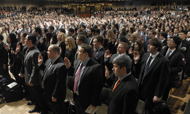 Lawyers Being Sworn In